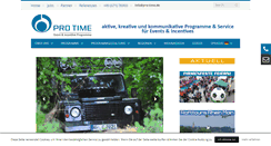 Desktop Screenshot of pro-time.de