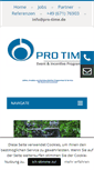 Mobile Screenshot of pro-time.de
